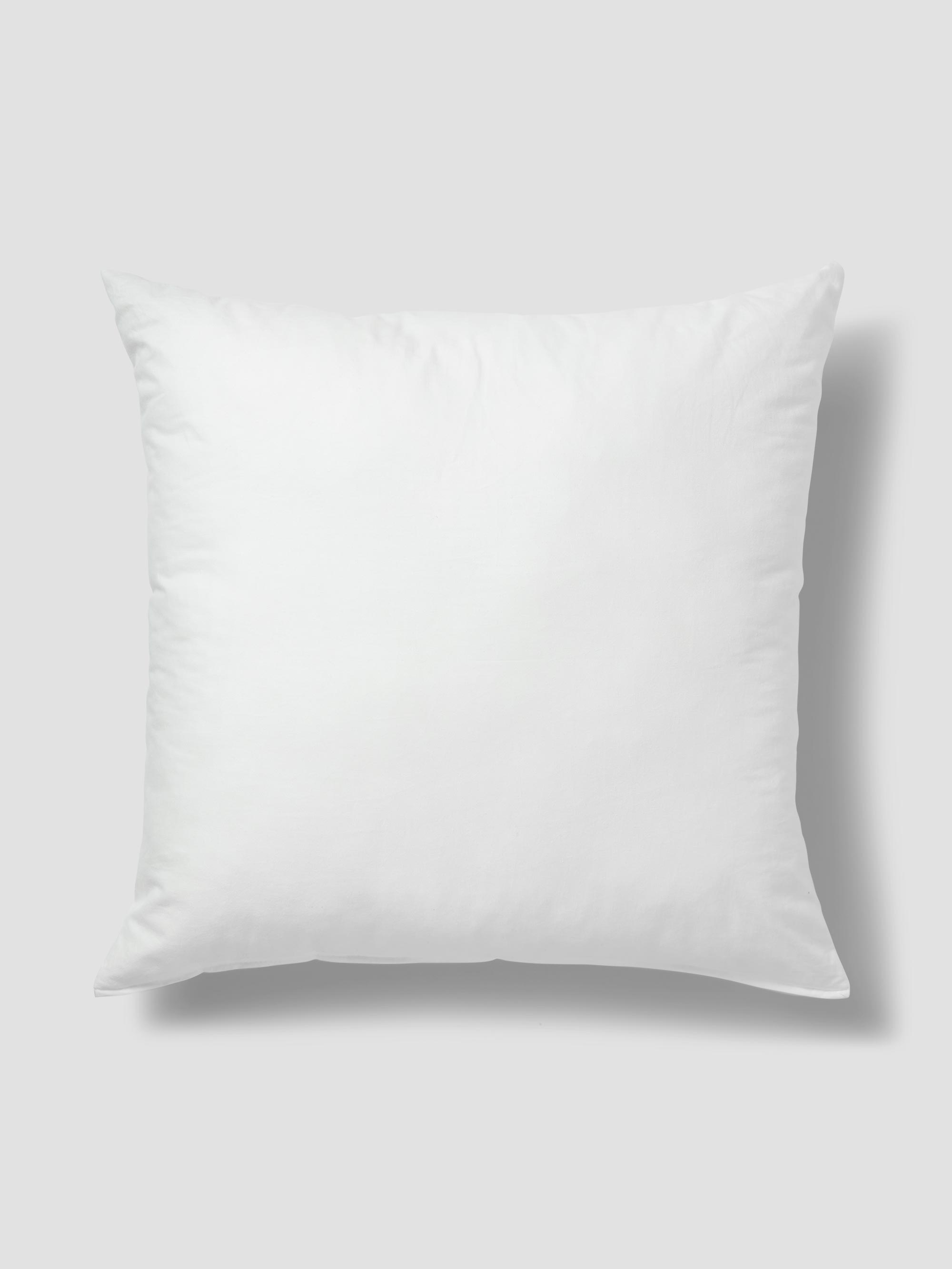 White Recycled Polyester Cushion Insert - Plush Pillow Filler