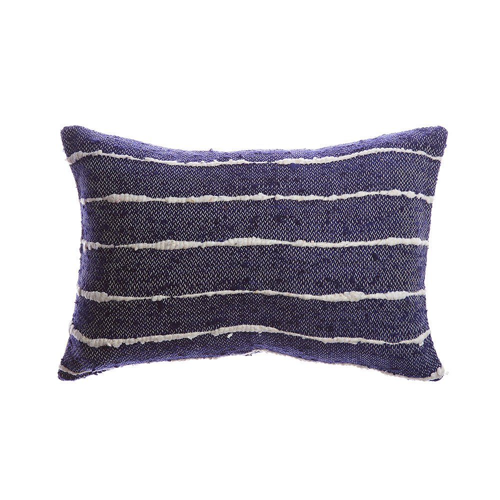 Striped Raw Silk Decorative Pillow - Image 7