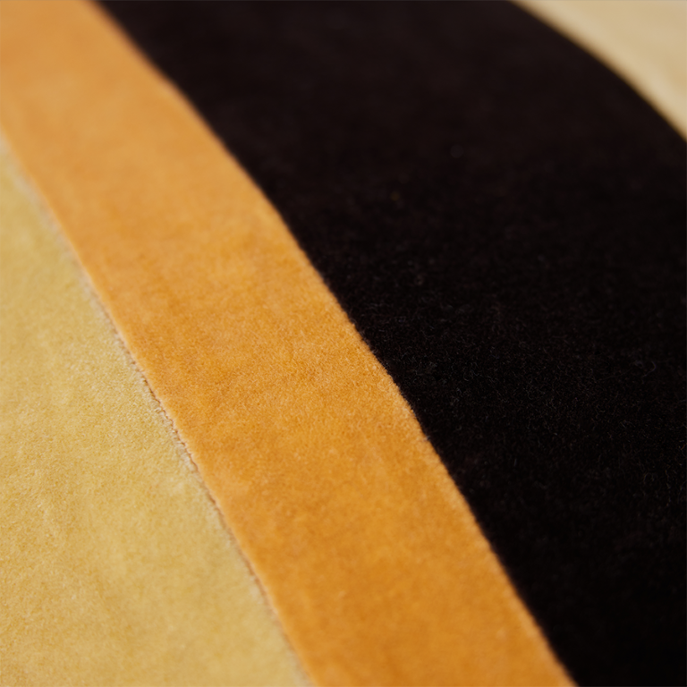 Striped velvet pillow Fame - Image 3